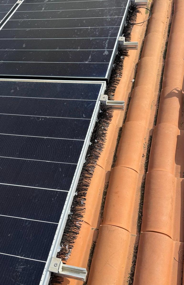 Barriera anti piccioni per fotovoltaico - immagine 3